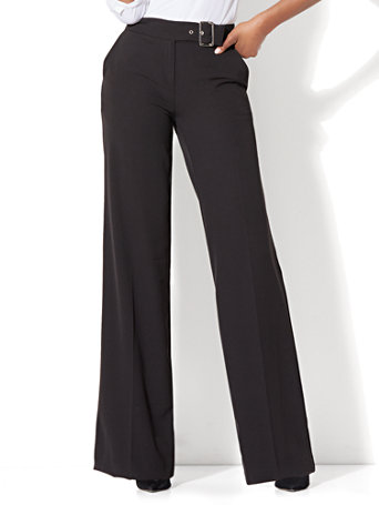 black palazzo pants petite