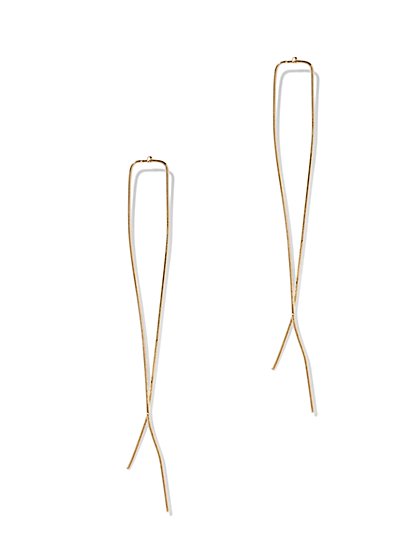 Linear Pull-Through Earring - New York & Company
