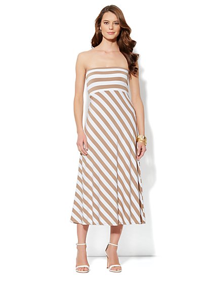 Love, NY&C Collection - Convertible Stripe Dress