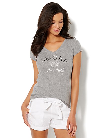 Love, NY&C Collection - Sparkling Amore NY Tee