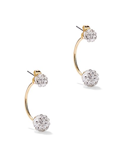 PavÃ© Front/Back Earring - New York & Company