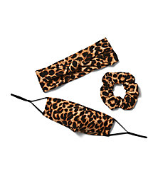 3-Piece-Leopard-Print-Face-Mask-Scrunchi