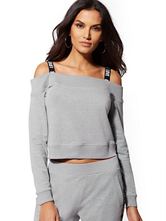 cold shoulder sweatshirt