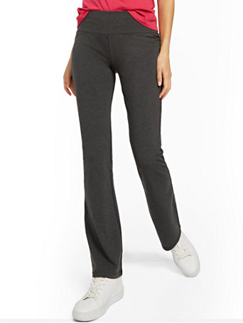 grey bootcut yoga pants