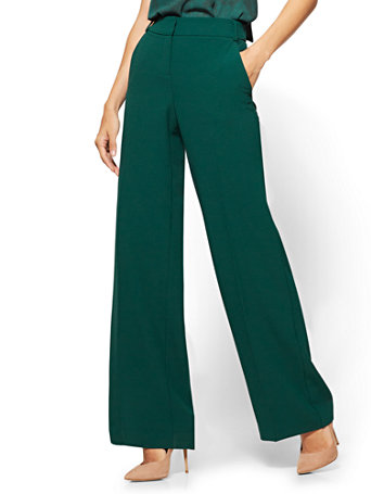 NY&C: 7th Avenue - Wide-Leg Pant - Green