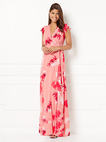 Allison Wrap Dress - Floral - Eva Mendes Collection | New York & Company