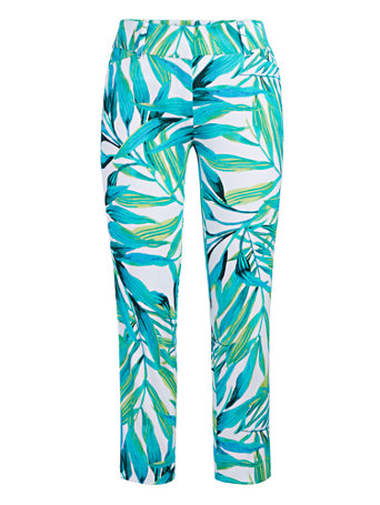 NY&Co Women's Audrey Capri Slim-Leg Pants - Palm Print NY&Co Women's Audrey Capri Slim-Leg Pants - Palm Print