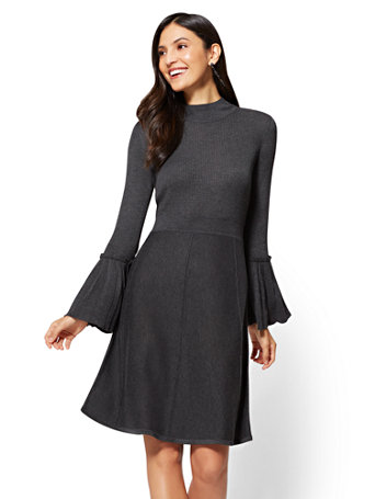 NY\u0026C: Bell-Sleeve Sweater Dress