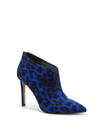 blue leopard print boots