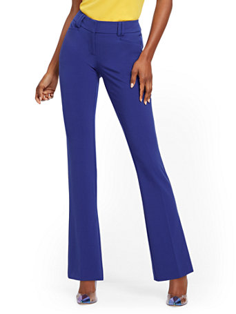 NY&Co Women's Bootcut Pants - Signature Fit - Double Stretch - 7th Avenue Blue NY&Co Women's Bootcut Pants - Signature Fit - Double Stretch - 7th Avenue Blue