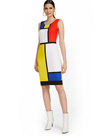 Colorblock Tank Sheath Dress | New York 