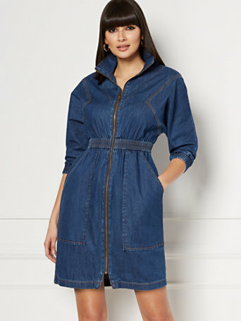 new york and company denim dress