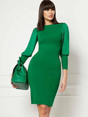 eva mendes sweater dress