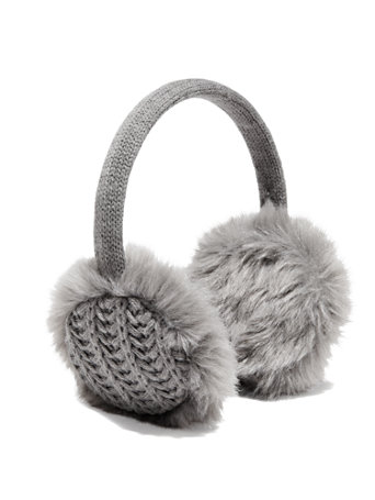 NY&C: Faux-Fur Cable Earmuffs