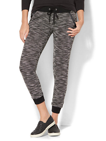 aliceah jogger with striped trim