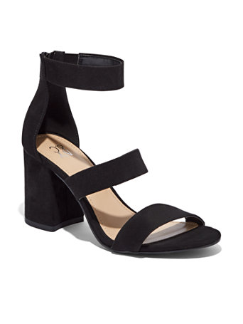 faux suede strappy sandals