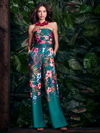 palazzo strapless jumpsuit