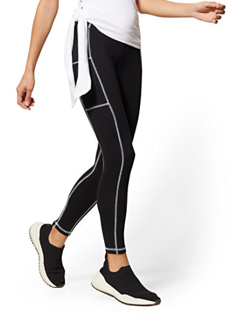 NY&Co Women's High-Waisted Black Pocket Legging Pants NY&Co Women's High-Waisted Black Pocket Legging Pants