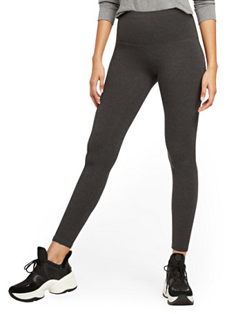 NY&Co Women's High-Waisted Grey Yoga Legging Pants NY&Co Women's High-Waisted Grey Yoga Legging Pants