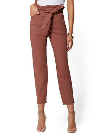 paper bag slim pants