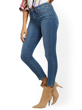 NY&C: High-Waisted Sculpting No Gap Super-Skinny Ankle ...