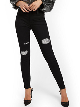 skinny jeans with spandex