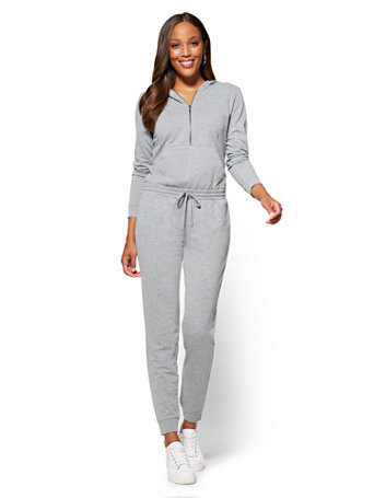 hooded jumpsuit
