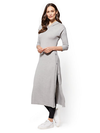 hooded tunic sweater