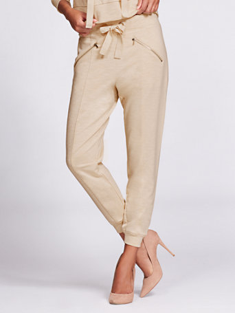 beige jogger set womens