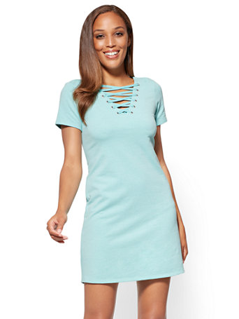 mint green shift dress