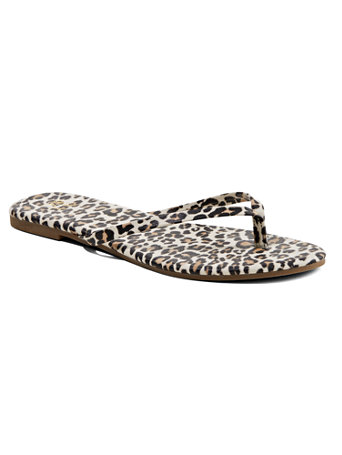leopard flip flops