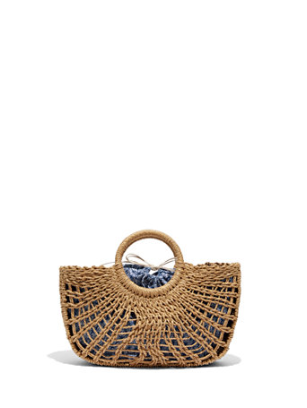 straw basket tote