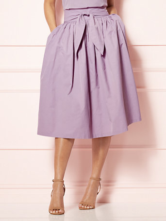 Tie waist midi skirt Clearance