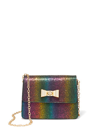 metallic rainbow purse