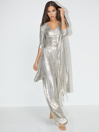 gold duster cardigan