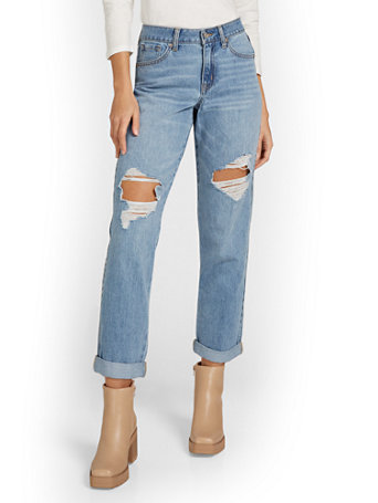 new york and company boyfriend jeans