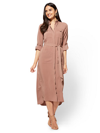 shirt dresses midi