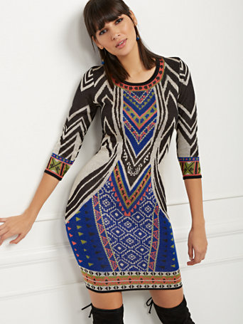 sheath dress with sweater