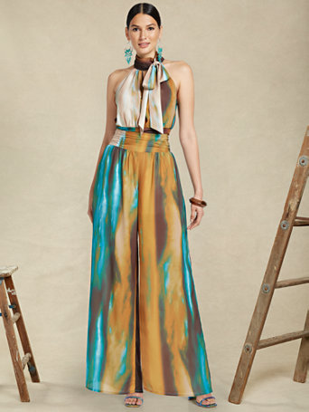 Ombre-Print Palazzo Pant | New York 