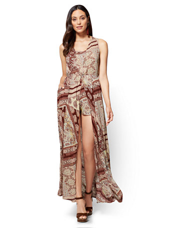 maxi dress paisley print