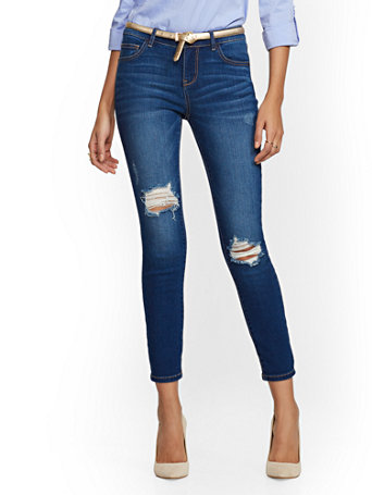 petite destroyed jeans