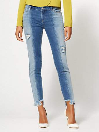 petite destroyed jeans