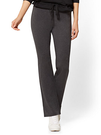 NY&Co Women's Petite Grey Bootcut Yoga Pants NY&Co Women's Petite Grey Bootcut Yoga Pants