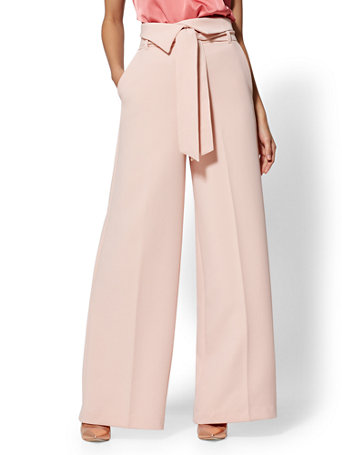 NY&C: Pink Palazzo Pant - 7th Avenue - Modern