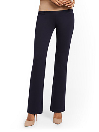 women's pull on bootcut ponte pants