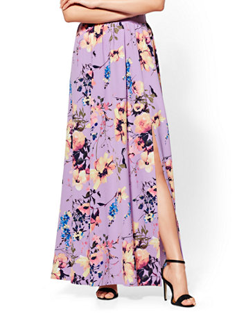 lilac maxi skirt