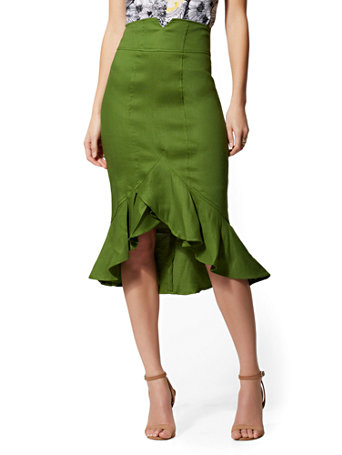 Green skirt new 2024 york and company