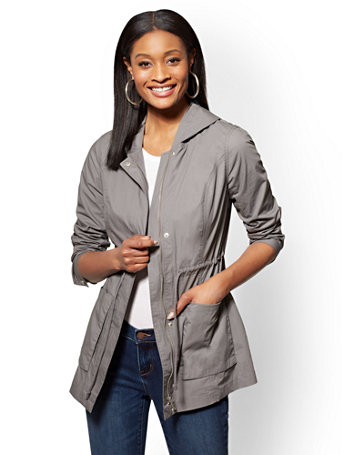 grey anorak jacket