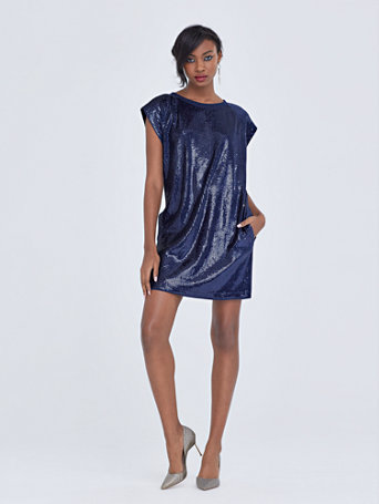 Sequin Shift Dress - Gabrielle Union Collection | New York & Company