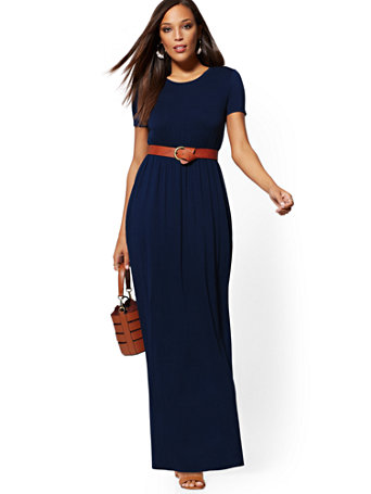 maxi short sleeve dress